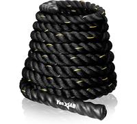 Asfasfq-Corde De Combat, Corde D'entraînement Pour Exercices De Combat Avec Couverture Protectrice - Ancre Et Sangle En Acier Incluses, 38mm/50mm Diamètre Poly Dacron 9m/12m/15m De Longueur