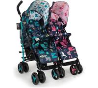 Asfasfq-Cosatto Supa Dupa - Pousette Double Pour Jumeaux, Deux Sièges Inclinables Pour Les Bébés De La Naissance Aux Enfants Environ 4 Ans (Max. 25 Kg Chaaue Enfant) Modèle De Fairy Tale
