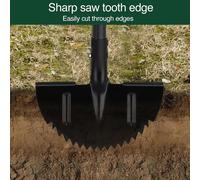 ASFASFq-Coupe Bordure Manuelle, 91cm Outil de Bordure de pelouse Manuel avec Poignée en T, pour Paysages, Allées, Parterres de Fleurs, Trottoirs, Terrasses/Noir