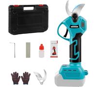 ASFASFq-Coupe-branches sans fil compatible avec batterie Makita 18 V, sécateur sans balais avec 2 vitesses, affichage numérique, diamètre de coupe maximal de 45 mm, pierre à aiguiser et lames de rech