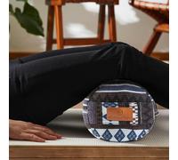 Asfasfq-Coussin Cylindrique Pour Yoga 68cm X 22cm Remplissage D'épeautre Bio Ou De Cosses De Sarrasin Bio Housse Lavable Coussin De Yoga & Siège De Méditation Coussin Zafu Pour Yin Yoga