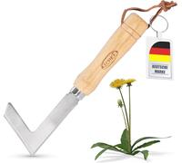 ASFASFq-Couteau Désherbeur Manuel en Acier Inoxydable ¿ Grattoir de Jardin pour Joints, Mousse & Mauvaises Herbes ¿ Outil Désherbant avec Manche en Bois 23cm