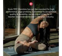 Asfasfq-Couverture De Yoga En Coton ¿ Accessoire Et Accessoire De Yoga, Enroulable, Pliable, Empilable Pour Soutenir ¿ Fabriquée En Coton ¿ 172 Cm ¿ Gris Tonnerre