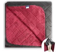 ASFASFq-Couverture Polaire imperméable pour Temps Froid, extérieur, Plage, Pique-Nique, Stade, Football, Voiture, isolée, Coupe-Vent, résistante au Sable et Lavable en Machine, 145 x 200 cm, Rouge