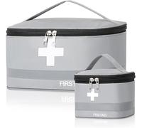 Asfasfq-Cozary 2 Pièces Trousse De Secours Vide, Grandes & Petites Trousse Pharmacie Voyage, Étanche Sac De Médecine Portable, Boite Medicaments Rangement, Pour Outdoor, Maison, Voyages