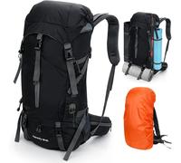 Asfasfq-Cozary Sac À Dos Randonnée 70l Anti-Déchirure Imperméable Avec Housse Pluie, Système Respirant Pour Trekking Camping Randonnée