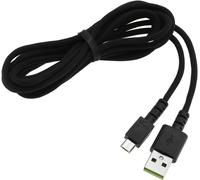 ASFASFq-Create idea Câble de Chargement de Souris Tressé en Nylon 189,5cm Cordon de Chargeur USB sans Fil Compatible avec Razer Naga Pro 20000 DPl Compatible avec DeathAdder V2 Pro