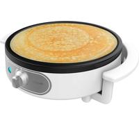 ASFASFq-Crêpière Fun Creepy, 1200W de Puissance, Revêtement Antiadhésif, Rouleau d'Espacement et Spatule, Puissance Réglable, Indicateur Lumineux, Diamètre de 30,5 cm, 08034