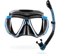 Asfasfq-Cressi Combo Big Eyes+Alpha U.D. - Masque Unisexe Visibilité Extraordinaire Big Eyes Et Tuba Sec Alpha U.D. Idéal Pour La Plongée Et Snorkeling, Taille Unique