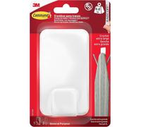Asfasfq-Crochet Utilitaire Xl Pour Poids Lourds ¿ 1 Crochet En Blanc Et 3 Bandes Adhésives Pour Intérieur Et Autres Articles Jusqu'à 6,8 Kg ¿ Pas De Clous, Pas De Trous, Pas De Perçage