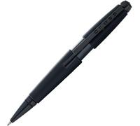 Asfasfq-Cross Edge Stylo Roller (Épaisseur De Trait M, Couleur De L'encre : Noir, Rechargeable, Avec Coffret Cadeau Haut De Gamme) Noir Mat