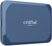 ASFASFq-Crucial X10 2To Disque SSD Externe Portable, Jusqu¿à 2100Mo/s, USB-C 3.2 Gen2, Résistance à la poussière et à l'eau classée IP65, Disque Dur Externe, Bleu Mat - CT2000X10SSD9-02