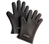 ASFASFq-Cuisinart Gants de Barbecue en Silicone résistants à la Chaleur Ignifuges Gants de Cuisson 2 Lots Taille Unique (Noir EU)