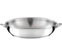 Asfasfq-Cuisinox - Eclipse - Poêle 28 Cm Tout Inox - Fond Encapsulé - Compatible Tous Feux Dont Induction - Acier Inoxydable 18/10 - Finition Miroir