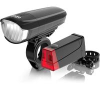 Asfasfq-Dansi Led Light Set - Eclairage De Vélo Homologué Stvzo Avec 60, 30 & 15 Lux Eclairage De Vélo Led Avant+Arrière Ajustement Automatique De L'éclairage & Montage Sans Outil Résistant À La