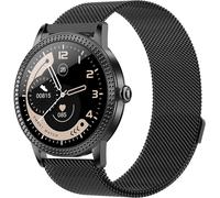 Asfasfq-Dcu Tecnologic Smartwatch Jewel En Métal De Couleur Noir