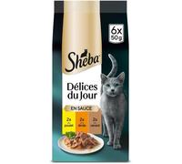 Asfasfq-Délices Du Jour Sachets Fraîcheur 6 X 50 G Sélection À La Volaille En Sauce - Pack De 12
