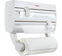 ASFASFq-Dérouleur mural Parat F2 ComfortLine, porte sopalin pour 3 rouleaux et épices, support de rangement cuisine avec lames tranchantes, blanc