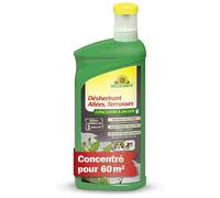 ASFASFq-Désherbant Allées Terrasses concentré, Pulvérisateur 1 l ¿ Élimination des mauvaise herbes, Desherbant pulvérisateur, Désherbant total pour cours, trottoirs et terrasses