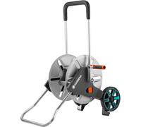 ASFASFq-Dévidoir métallique sur roues AquaRoll M, Argent, Orange, Noir, CleverRoll M métal