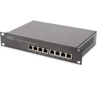 ASFASFq-DIGITUS Commutateur réseau Gigabit Ethernet ¿ 10 pouces ¿ 8 ports ¿ Unmanaged ¿ fond de panier 16 Gbit/s ¿ Auto MDI/MDI-X ¿ noir