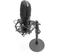 ASFASFq-DIGITUS Microphone à condensateur USB - avec Support de Table & Filtre Anti-Pop - Plug & Play - Idéal pour Les réunions en Ligne, Podcast, Studio et Live Streaming - Noir