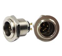 ASFASFq-DIY Adaptateurs mini-XLR à 3 broches Mini-connecteur XLR à 3 broches pour connecteur mâle (microphone) et montage sur panneau de châssis XLR Aviation