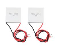 ASFASFq-Diymore 2 pièces TEC1-12706 Module Peltier Thermoélectrique Module de Refroidissement Peltier 12V 6A 60W avec Dissipateur Thermique