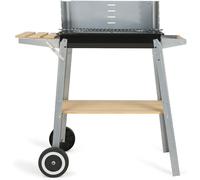 ASFASFq-DOC244 Barbecue Charbon 3/4 Personnes, Surface de Cuisson 48 * 28 cm, Tablettes de Rangement