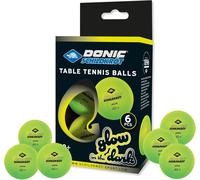 Asfasfq-Donic-Schildkröt Balles De Tennis Table Glow In The Dark, 6 Vert Clair, Fluorescentes, Qualité Poly 40+, Pour Jouer Au Crépuscule Et Dans Le Noir, 608507