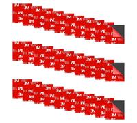 Asfasfq-Double Face Extra Fort, Carré 25mm X 25 Mm 30pcs, Ruban Adhésif De Montage Pour Caméra De Tableau De Bord, Remplacement De Tampon Adhésif Pour Support De Voiture,Pour La Maison,Bureau