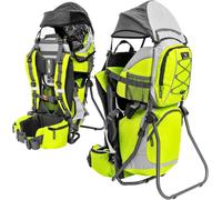 Asfasfq-Dromader Porte-Bébé Randonnée - Sac À Dos Porte Bébé Confortable Dorsal Jusqu'à 22kg Avec Pare-Soleil, Protection Pluie, Poche Isolante, Matelas À Langer - Cadre Pliable À Une Main - Vert