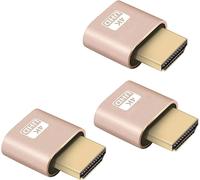 ASFASFq-Dummy Plug Binghe 3 pièces 4K Dummy Plug Émulateur d'affichage de Moniteur virtuel Haute résolution, Nouvelle génération Prend en Charge jusqu'à 3840x2160@60Hz, 1080@120Hz DVI EDID Emulator