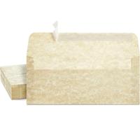 Asfasfq-Durable Greetings Lot De 50 Enveloppes En Papier Parchemin 9 X 10 X 30 Cm
