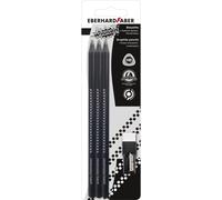 Asfasfq-Eberhard Faber 510197 - Crayon Winner, Set De 6 Crayons, Taille-Crayon Avec Gomme, Dureté Hb, Pour Écrire, Dessiner, Illustrer Et Faire Des Croquis