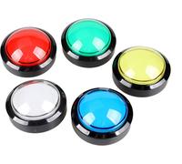 Asfasfq-Eg Starts 5x Nouveau 60mm En Forme De Dôme Led Boutons-Poussoirs Lumineux Pour Jeux De Machine À Sous Arcade (Chaque Couleur De 1 Pièces)