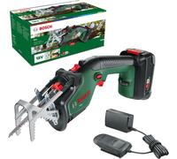 ASFASFq-Elagueur sans fil - Keo (1 batterie 2,0 Ah, système 18V, diamètre de coupe 80 mm, avec lame de précision de qualité suisse pour bois, dans emballage carton)