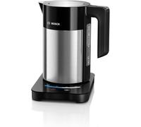 ASFASFq-Electroménager TWK7203 Bouilloire électrique programmable, 2200 W, 1.7 liters, Noir/INOX