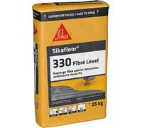 ASFASFq-Enduit de ragréage Autolissant Fibré - Sikafloor 330 Fibre Level Gris - Sols intérieurs - Bonne adhérence sur béton, chape ciment, carrelage, bois, dalles plastiques - 25kg
