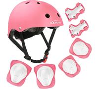 Asfasfq-Enfants Casque De Vélo Pour Les Âges 2-8 Garçons Avec Filles Équipement De Protection De Sport Genou Coude Poignets Pour Skateboard Vélo Scooter Patins Ligne