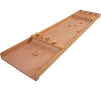 Asfasfq-Engelhart - 340650 - Petit Billard Hollandais En Bois Ou Suffleboard - 29,5 X 120 Cm - 20 Palets - Jeu De Palet En Bois - Idéal Pour Enfants - Famille - A Partir De 6 Ans