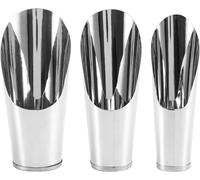 ASFASFq-Ensemble de 3 PièCes en MéTal de Pelle à Terre pour Bonsaï, Pelle à Main en Acier Inoxydable pour Jardin, Trousse à Outils Professionnelle pour Bonsaï