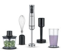ASFASFq-Ensemble mixeur plongeant 1 000 W, multifonctions avec de nombreux accessoires, Presse purée, Mixeur-plongeur, batteur, mélangeur et hachoir, Inox/Noir, SM3774