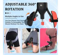 Asfasfq-Entraînement Des Muscles Du Plancher Pelvien Pour Hommes, Pince À Jambes Multifonctionnelle De Réparation Du Plancher Pelvien Avec Compteur, Exerciseur De Muscles De Cuisses Ajustable À 360°