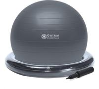 Asfasfq-Essentials Ballon D'équilibre Avec Kit Pour Base, Ballon De Yoga Pour S¿Asseoir Avec Base Circulaire Gonflable Pour La Maison Ou Le Bureau, Pompe À Air Incluse