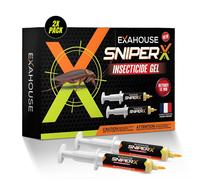 ASFASFq-Exahouse Gel Insecticide Anti Cafards 2 seringues (2x10g) - Produit Eradicateur Cafards Puissant - Seringue Gel Insecticide Sniper, Produit pour Blattes