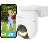ASFASFq-EZVIZ 2K+ Camera Surveillance WiFi Exterieure sans Fil sur Batterie, Détection de Personnes/Véhicules, Caméra Extérieure 360° PTZ, Mode AOV, Vision Nocturne Couleur, Audio Bidirectionnel, CB8