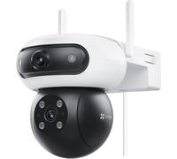 ASFASFq-EZVIZ 8MP (4MP+4MP) Caméra Surveillance WiFi Extérieure à Double Objectif, Caméra Extérieure 360°, Vision Nocturne Couleur, Détection de Personne/Véhicule, Audio Bidirectionnel, Étanche, C90