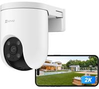 ASFASFq-EZVIZ POE 2K Caméra de Surveillance WiFi Extérieure avec Détection de Personne, Suivi Auto, Vision Nocturne en Couleur, Alarme Sirène et Flash, Audio Bidirectionnel, H.265, Compatible Alexa,