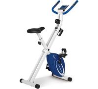 Asfasfq-F-Bike Vélo D'appartement Pliable, Vélos D'appartement Extra Silencieux Jusqu'à 130 Kg Avec Selle Confort, Velo D Appartement Pliable (Argent-Noir)